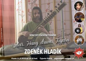 Sitar, Hang drum, Fujara (Koncert) @ Čajovňa Surya